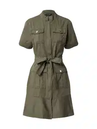 Košilové šaty khaki