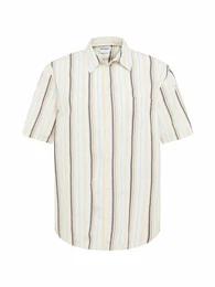 Hemd 'Vincent' beige / trkis / hellbraun / wei