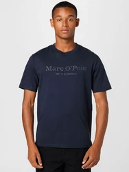 Marc O'Polo T-Shirt (GOTS) nachtblau/silber