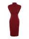 Trendyol Pouzdrové šaty  burgundská červeň