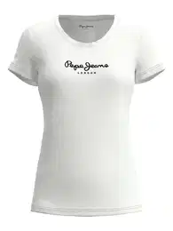 Pepe Jeans Majica 'Virginia' crna / bijela