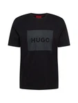 HUGO T-Shirt 'Dulive222' dunkelgrau/schwarz
