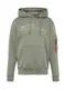ALPHA INDUSTRIES Sweatshirt grn / wei