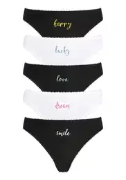 Tanga mix barev / černá / bílá