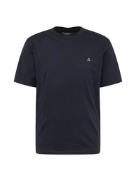 T-Shirt (GOTS) nachtblau / wei