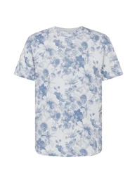 T-Shirt himmelblau / wei