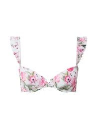 Bikini gornji dio zelena / roza / roza / bijela