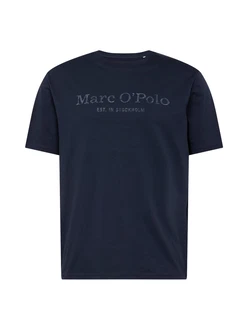 Marc O'Polo T-Shirt (GOTS) nachtblau/silber