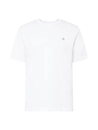 T-Shirt (GOTS) blau / wei