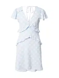 Ljetna haljina svijetloplava / bijela