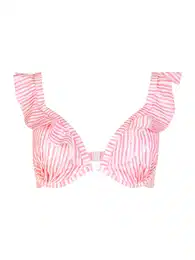 Horní díl plavek 'JULIA' pink / bílá