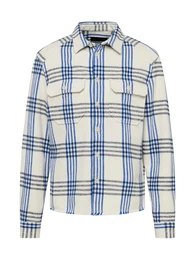 Hemd ecru / navy / enzian