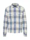 DRYKORN Hemd ecru / navy / enzian