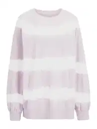 Mikina šeříková / bílá