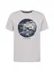 JACK & JONES T-Shirt ''''INTERNATIONAL PHOTO'''' beige / navy / grau