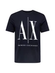 ARMANI EXCHANGE Shirt T-Shirt '8NZTPA' nachtblau/weiß
