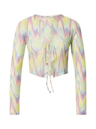 Tričko 'JADA' světlemodrá / žlutá / tmavě fialová / pink