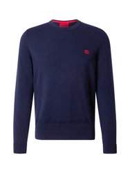 HUGO Pullover San Cassius dunkelblau/rot