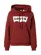 LEVI''''S Sweater majica ''''GRAPHIC STANDARD HOODIE NEUTRALS''''  tamno crvena / bijela