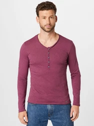 Key Largo Longsleeve Henleyshirt Ginger (MLS00038) bordeaux/Ginger (MLS00038)