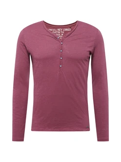 Key Largo Longsleeve Henleyshirt Ginger (MLS00038) bordeaux/Ginger (MLS00038)