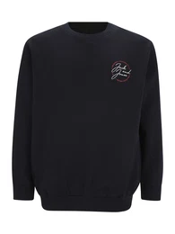 Plus Sweatshirt 'JORJERRY' marine / blutrot / wei