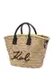 Karl Lagerfeld Shopper torba  be melange / crna