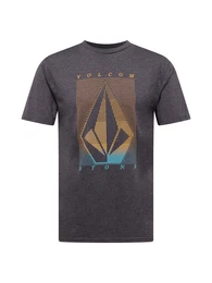 T-Shirt himmelblau / orange / graumeliert