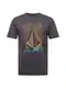 Volcom T-Shirt himmelblau / orange / graumeliert