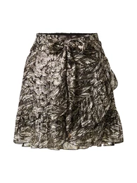 Sukně 'GONNA' khaki / černá / stříbrná / bílá