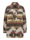 ONLY Přechodná bunda 'AZTEC'  béžová / rezavě hnědá / antracitová / khaki