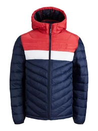 Jacke 'Hero' marine / hellrot / wei