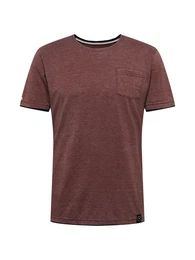 T-Shirt weinrot / schwarz