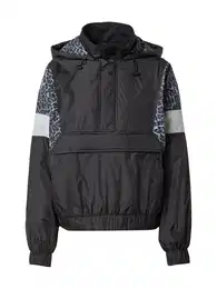 Urban Classics Přechodná bunda šedá / černá / stříbrná