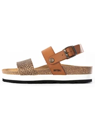Sandale 'Almeria' boja devine dlake (camel) / zlatna