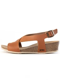 Sandale 'Salamanque' boja devine dlake (camel) / crna