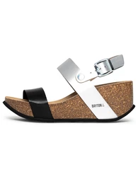 Sandale 'Selene' crna / srebro