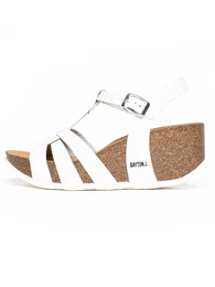 Sandale 'Lanzarote' crna / bijela