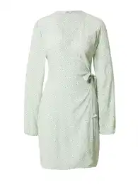 Šaty 'KELLY' nefritová / pastelově zelená / bílá