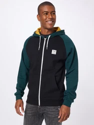 Iriedaily Sweatjacke De College 2 nachtblau/gelb/jade