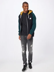 Iriedaily Sweatjacke De College 2 nachtblau/gelb/jade