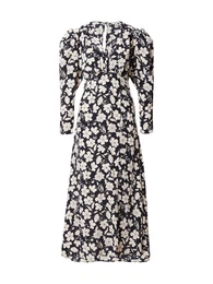 Šaty marine modrá / bílá