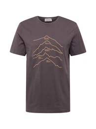 T-Shirt ''''JAAMES'''' (GOTS) dunkelgrau / orange