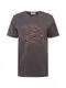 ARMEDANGELS T-Shirt ''''JAAMES'''' (GOTS) dunkelgrau / orange
