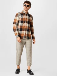 ONLY & SONS Karohemd GUDMUND LIFE LS 3T CHECK SHIRT beige/hellbraun/grau/schwarz
