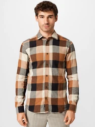 ONLY & SONS Karohemd GUDMUND LIFE LS 3T CHECK SHIRT beige/hellbraun/grau/schwarz