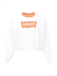 Levi's Plus Mikina 'PL Vintage Raglan Crew' oranžová / bílá