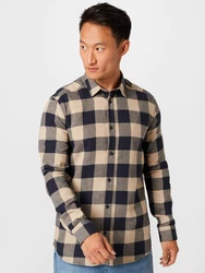 Only & Sons Hemd Gudmund navy/hellbraun