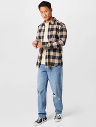 Only & Sons Hemd Gudmund navy/hellbraun