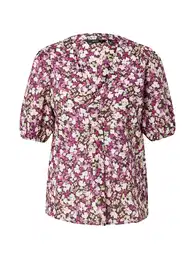 Bluza 'BONNIE' cappuccino / tamno smeđa / ljubičasta / bijela